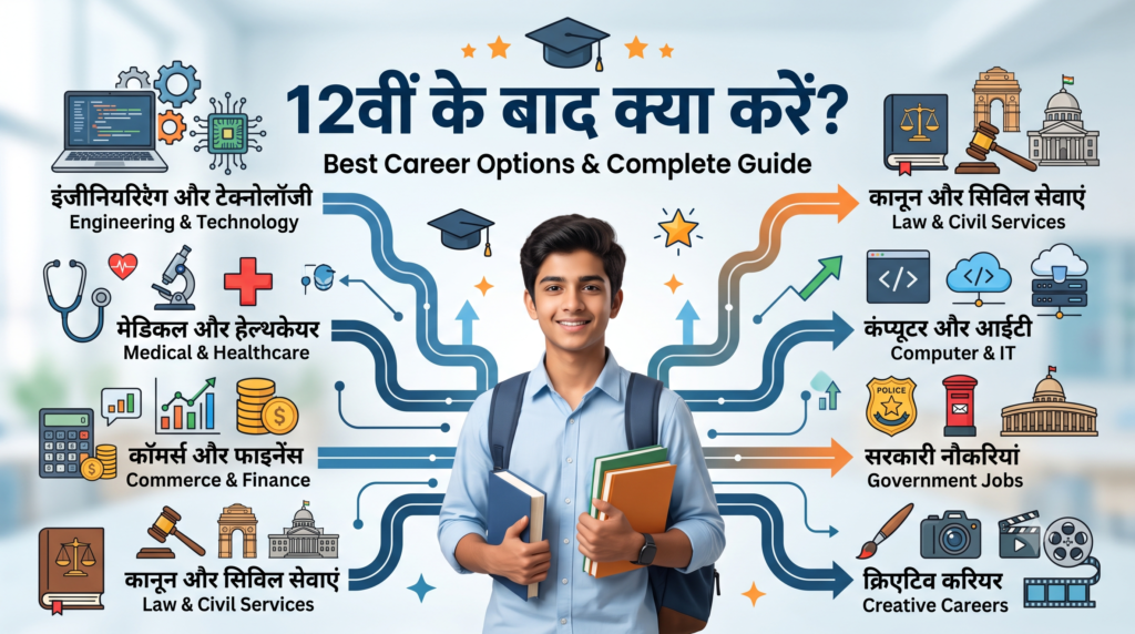12वीं के बाद क्या करें और 12th Pass छात्रों के लिए Best Career Options