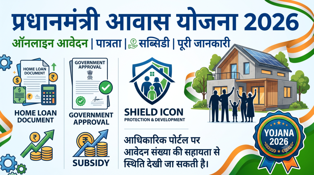 प्रधानमंत्री आवास योजना 2026 (PMAY): ऑनलाइन आवेदन, पात्रता, लाभ, सब्सिडी और आवेदन प्रक्रिया की पूरी जानकारी