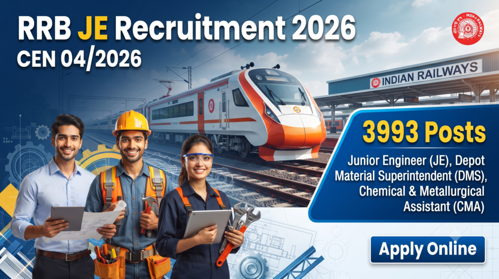 RRB JE Recruitment 2026